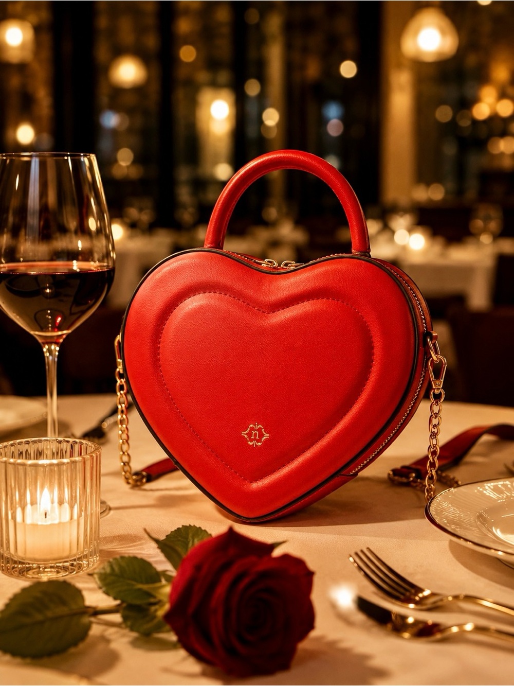 ❤️ Nanette Lepore Heart Crossbody Bag | Red Valentine’s Day Purse - Picture 8 of 12